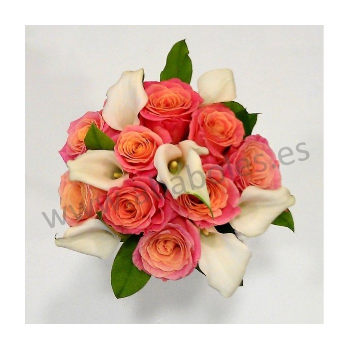 Bouquet de Rosas y Calas
