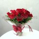 24 Rosas Rojas de tallo corto